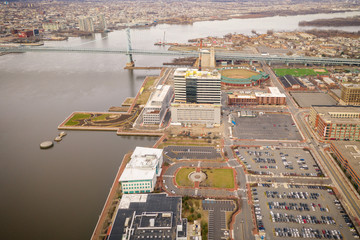 Aerial of Camden New Jersey