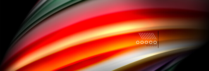 Color flow poster. Wave Liquid shape color background. Art design for your design