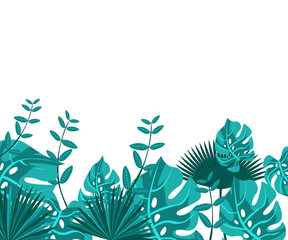 flower frame monstera ufo green