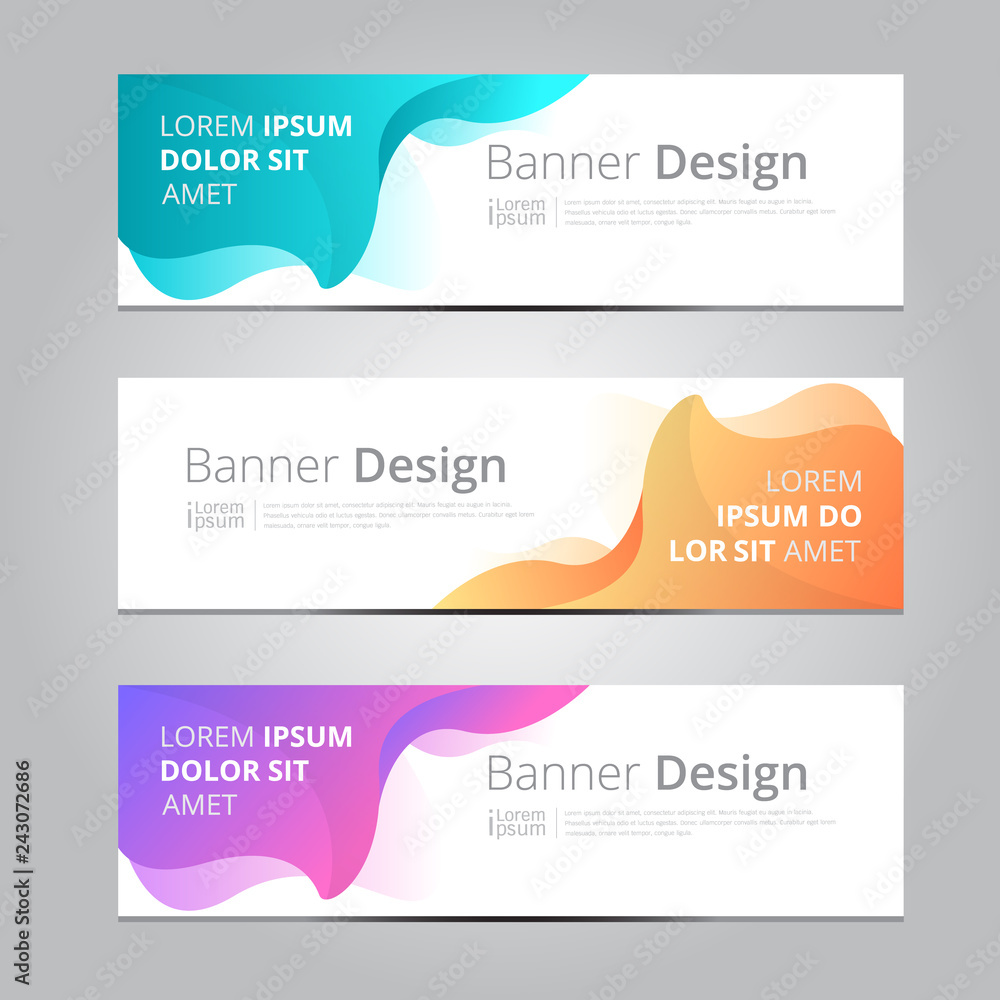 Wall mural vector abstract design banner web template.