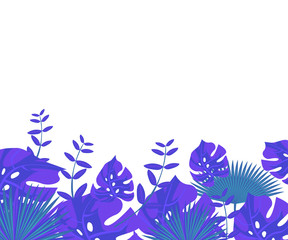 flower frame monstera ufo green