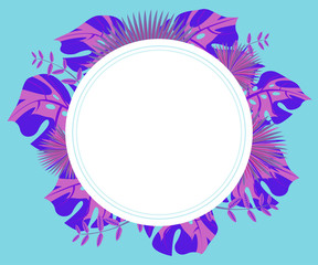 background tropical leaves plastic pink