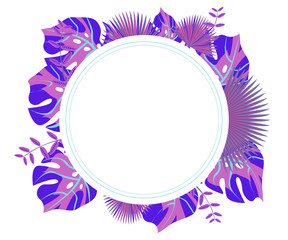 background tropical leaves plastic pink