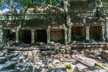 Ta prohm temple ruins at Angkor, Siem Reap Province, Cambodia
