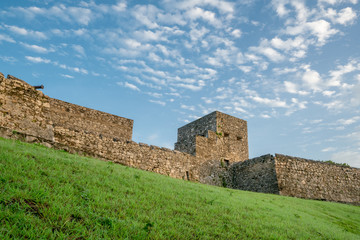 Fototapeta na wymiar Fortress in Bacalar Yucatan Mexico