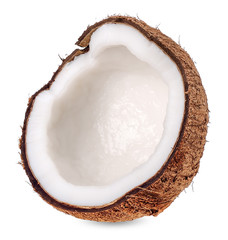 Coconut isolated on white with clipping path