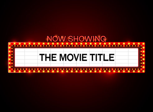 movie theater sign clipart box