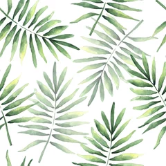 Tapeten Nahtloses Muster von tropischen Kokosblättern © J.Zhuk