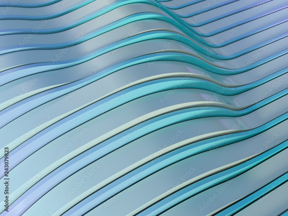 Poster background abstract with soft white waves. 3d