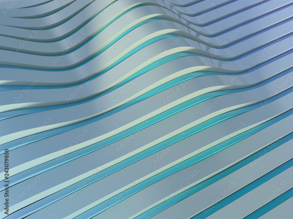 Poster background abstract with soft white waves. 3d