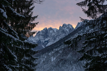 Sonnenaufgang Alpen