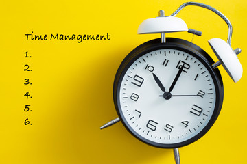 Time Management Concept With Clock