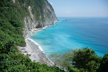 Fototapeta premium Deep Blue Taiwan Ocean and Qingshui Cliff