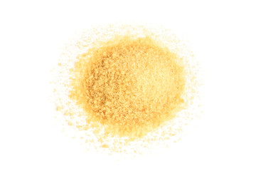 Gelatin isolated on white background.