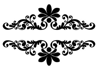 abstract floral background with ornament