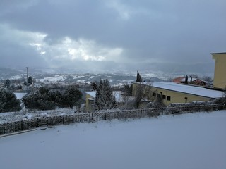 Sant'Angelo dei Lombardi - Panorama invernale sull'Irpinia