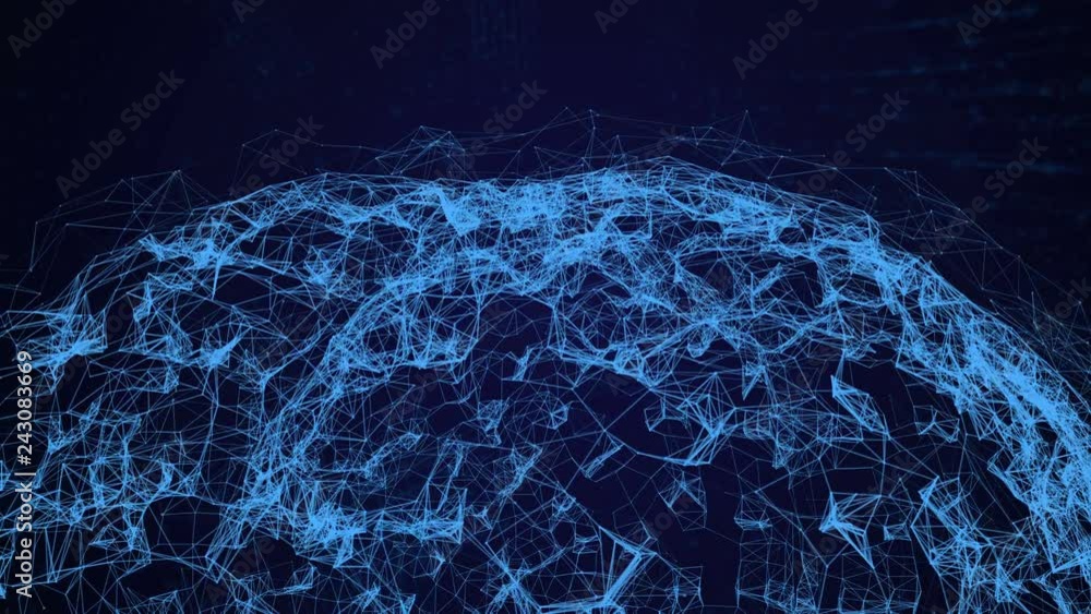 Poster brain animation, data mining, in-depth study of modern computer technology. the human brain model co