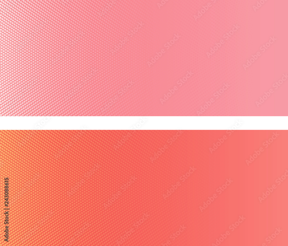 Poster gradient halftone. abstract texture in yellow red and soft pink colors.