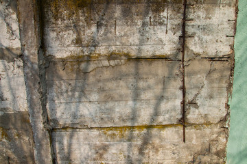 cement wall, fance. old Construction close-up.