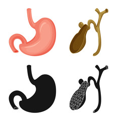 Vector design of body and human symbol. Collection of body and medical stock symbol for web.