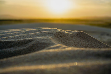 Sunset from the Top of the White Sand Dunes in Mui Ne, Vietnam