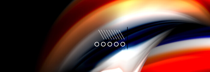 Fluid liquid wave pattern