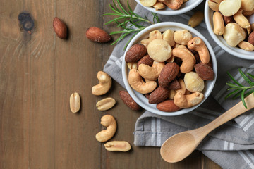 salted cocktail nuts in cup