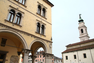 medieval historic centre of Belluno, Italy 
