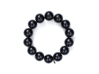 Black beads bracelet