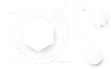 Abstract geometric shape technology digital hi tech concept background. Space for your text