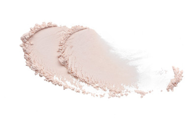 Texture of gently white face powder