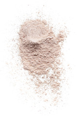 Fototapeta na wymiar Texture of gently white face powder