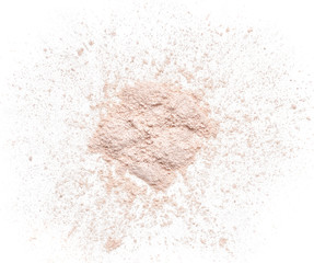 Fototapeta na wymiar Texture of gently white face powder