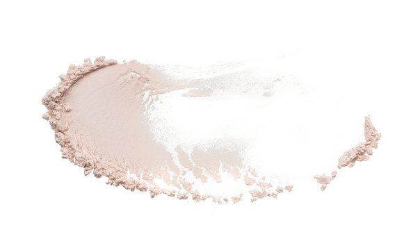 Texture of gently white face powder