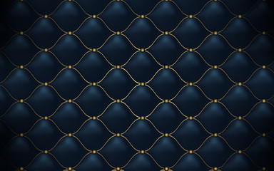 Lederstruktur. Abstraktes polygonales Muster Luxus dunkelblau mit Gold © pickup