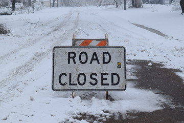 Road Closed Sign