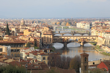 Fototapeta na wymiar the city of Florence in Italy 