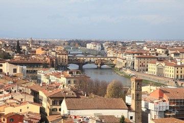 Fototapeta na wymiar cityscape of Florence in Italy 