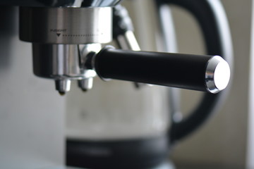 coffe manchine Professional coffee, Coffee making in the morning.