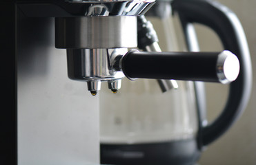 coffe manchine Professional coffee, Coffee making in the morning.