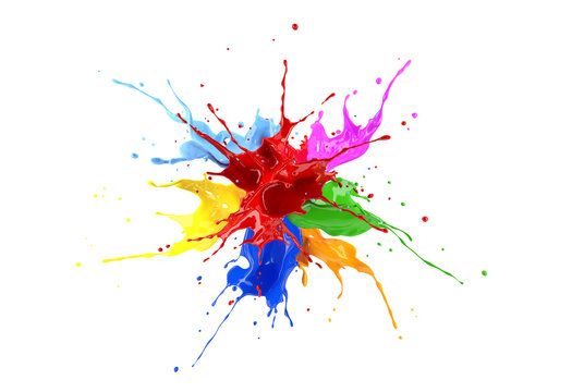 Download Red Blue Pink Yellow Light Blue Orange And Green Paint Splash Explosion Buy This Stock Illustration And Explore Similar Illustrations At Adobe Stock Adobe Stock Yellowimages Mockups