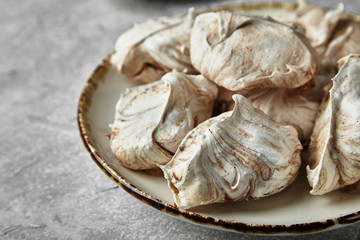 meringue with chocolate