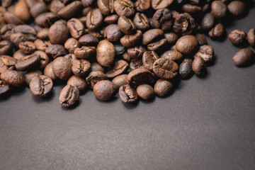 coffee beans are the background.