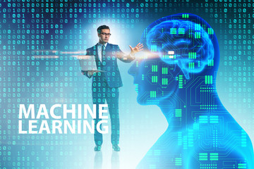 Machine learning concept as modern technology