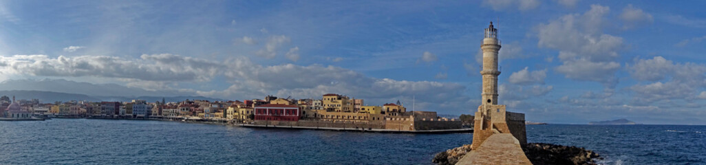 Venetian harbor of Chania, Greece 