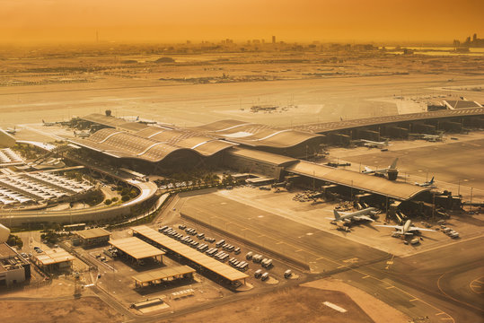 Doha Airport Aerial View