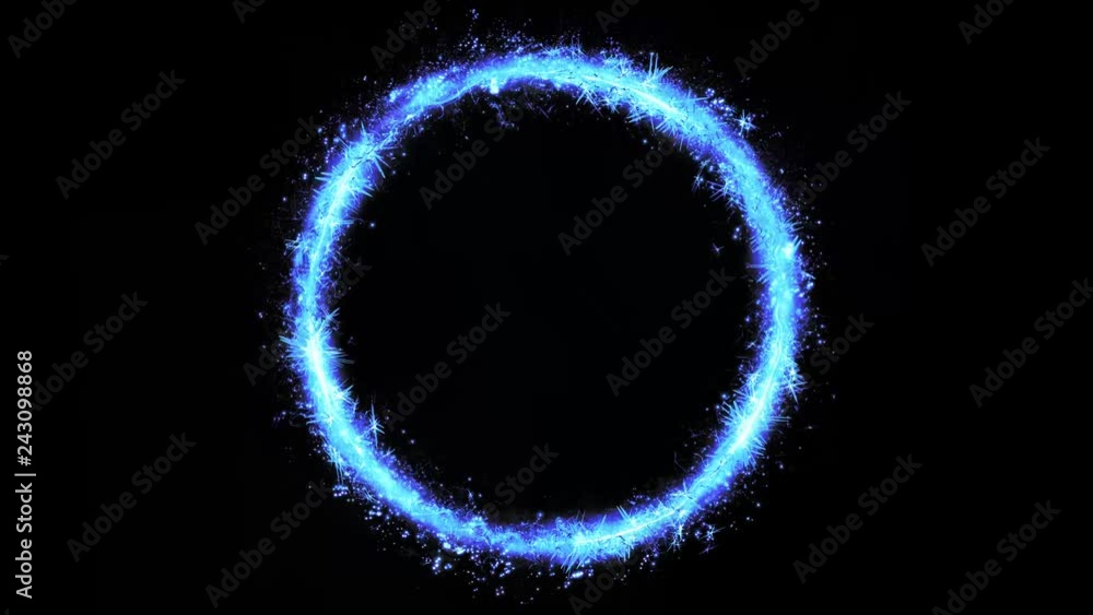 Poster abstract magic fairy colored circle spinning loop/ 4k animation of an abstract colorful circle with 