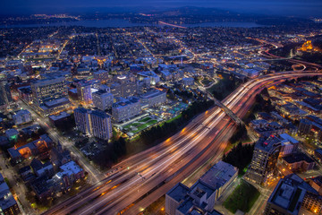 Night photography with car steaks