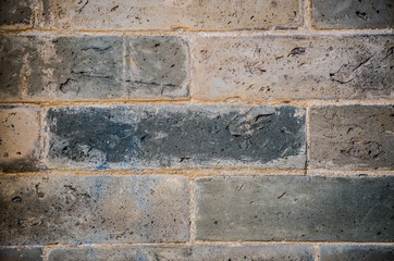 Old red brick wall texture.