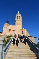 Kirche in Sitges-Provinc Barcelona 